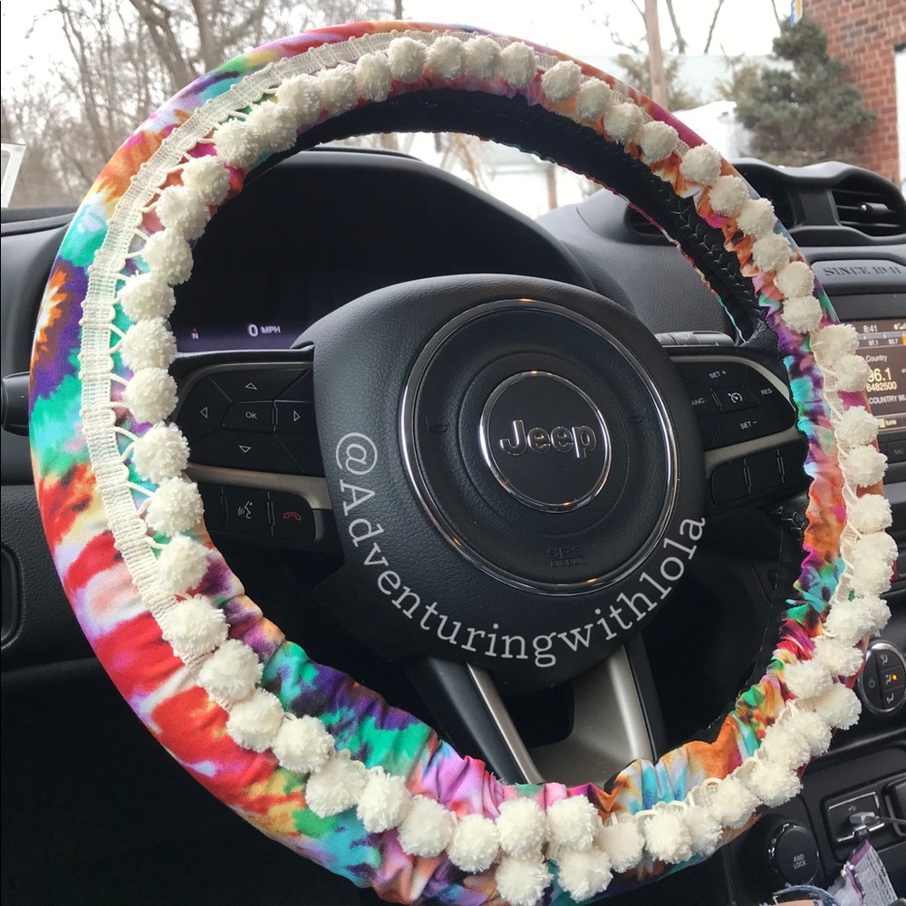 Hippy - Boho Hippie Tie Dye Steering Wheel Cover